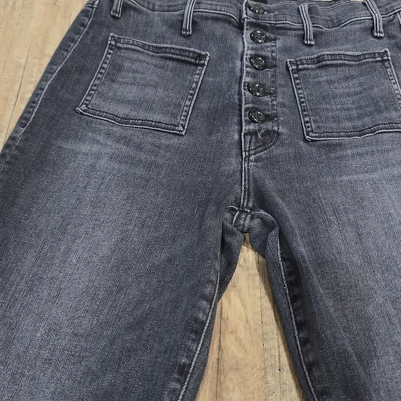 Mother Black Cropped Jeans - Picture 13 of 15